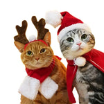 Warm Christmas Hat Pet Costume for Cat