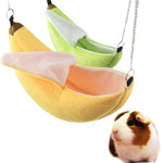 New Hot Banana Shape Nest Plush Cotton Hamster Warm House Hammock Rat Mouse Living House Hanging Tree Beds Hamster Accessories
