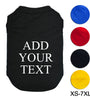 DIY Summer Customized Personalized Tanktops with Text Custom Dog Cat Pet Puppy Tee Shirt Tank Top Vest Apparels Clothes