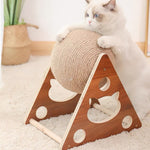 Cat Toy Interactive Cat Scratcher Board Kitten Sisal Rope Ball Scratch Paws Pet Grinding Scratcher Cats For Scratcher Toys