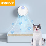 ROJECO 4000mAh Smart Cat Odor Purifier For Cat Litter Box Deodorizer Automatic Pet Toilet Air Purifier Dog Cat Litter Deodorant