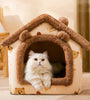 Foldable Deep Sleep Pet House Warm Soft Dog Bed Cat Nest Kennel Kitten Cave Sofa Puppy Mat All Seasons Universal dogs Pets House
