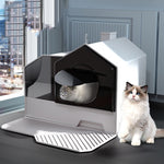 Litter Box Cat Bedpans Corner Extra Large Hut Shovel Enclosed Villa Fresheners Cat Bedpans Container Lettiera Gatto Pet Kit Pura