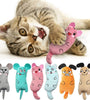 Simpatici giocattoli per gatti Divertenti peluche interattivi per gatti Mini digrignamento dei denti Giocattoli con erba gatta Gattino da masticare Giocattolo per animali Accessori per animali domestici